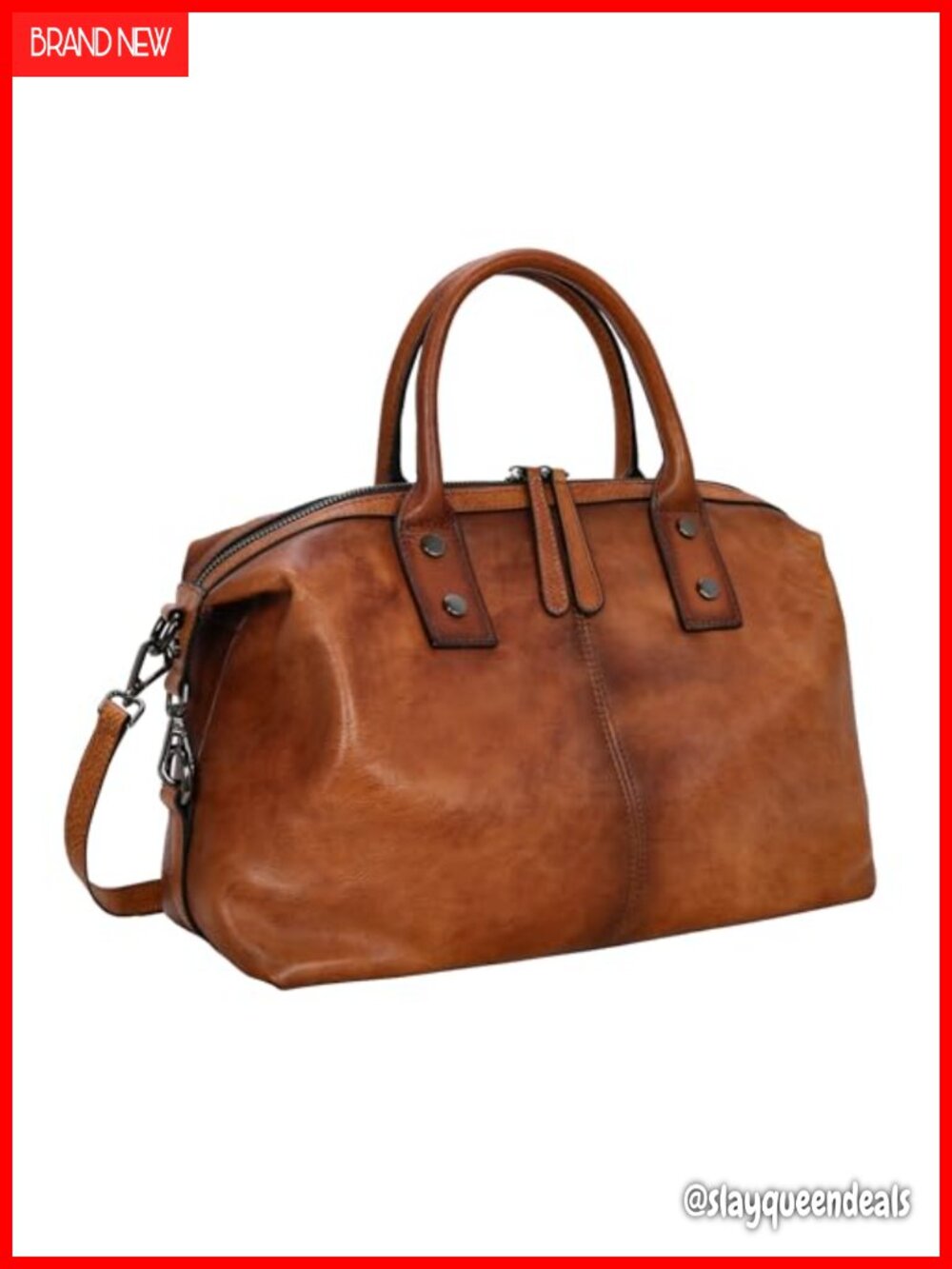 Leather Satchel Shoulder Bag Hobo Tote